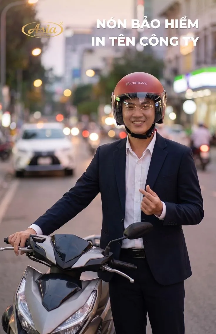 Nón bảo hiểm in tên công ty giải pháp quảng bá thương hiệu hiệu quả chi phí thấp